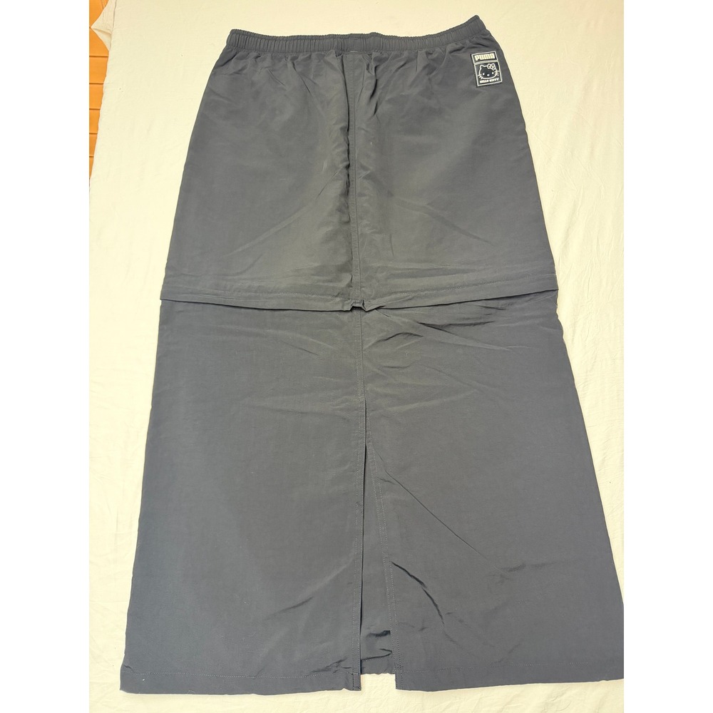 Puma x Hello Kitty Black Convertible Maxi Skirt Relaxed Fit Women Medium New - Picture 8 of 9